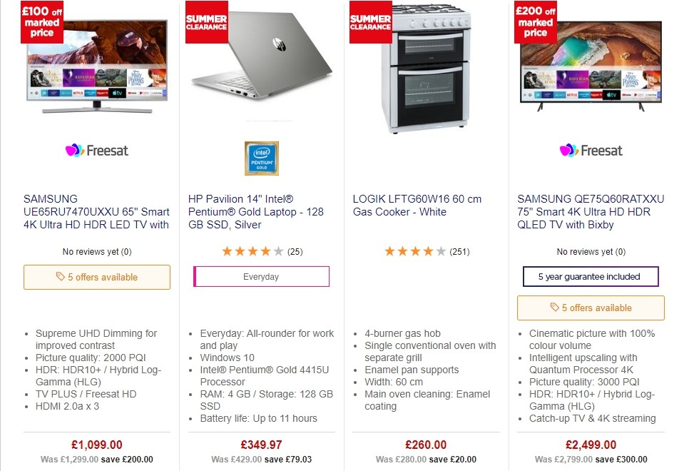 Currys Offers from 14 June