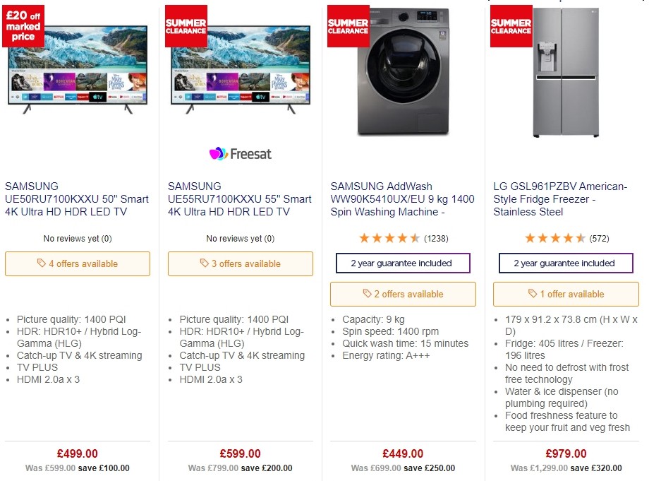 Currys Offers from 14 June