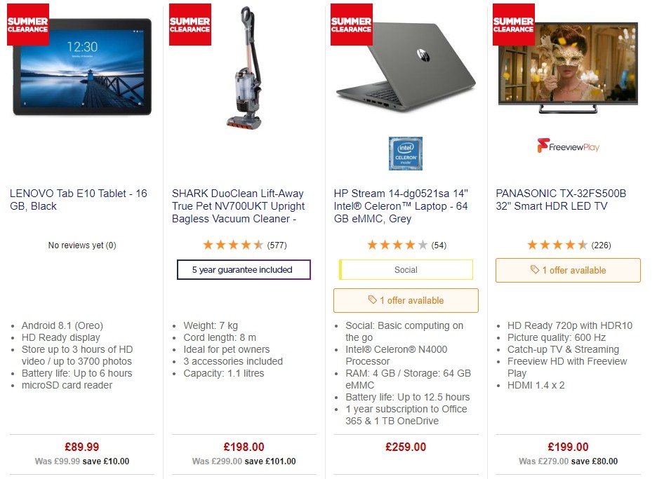 Currys Offers from 14 June