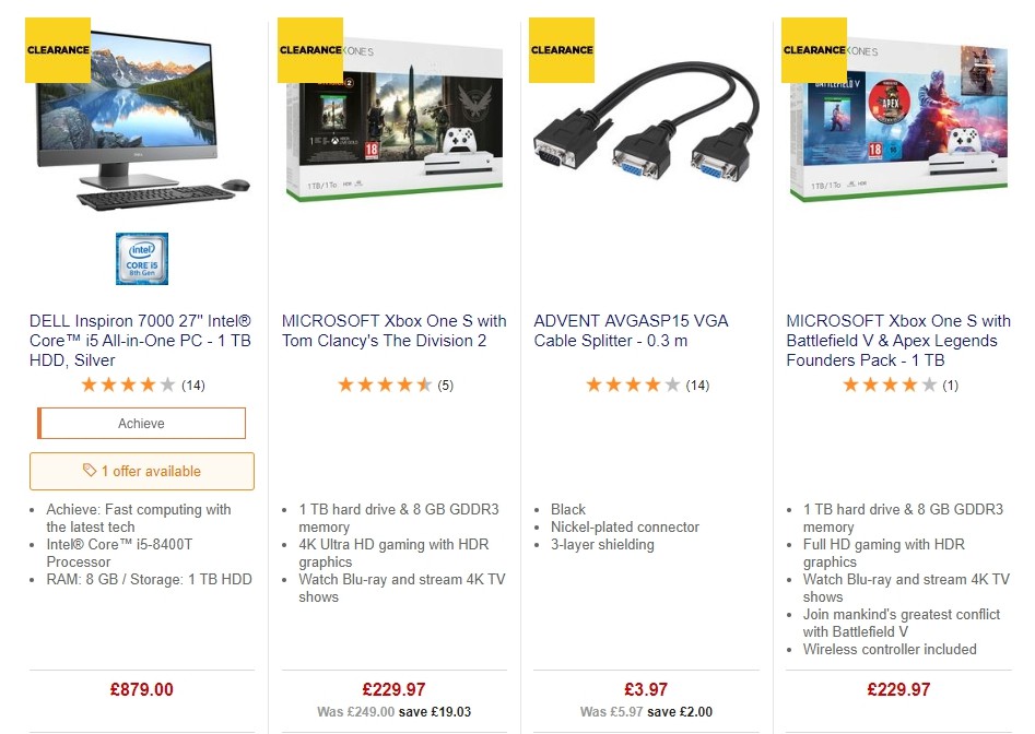 Currys Offers from 19 July