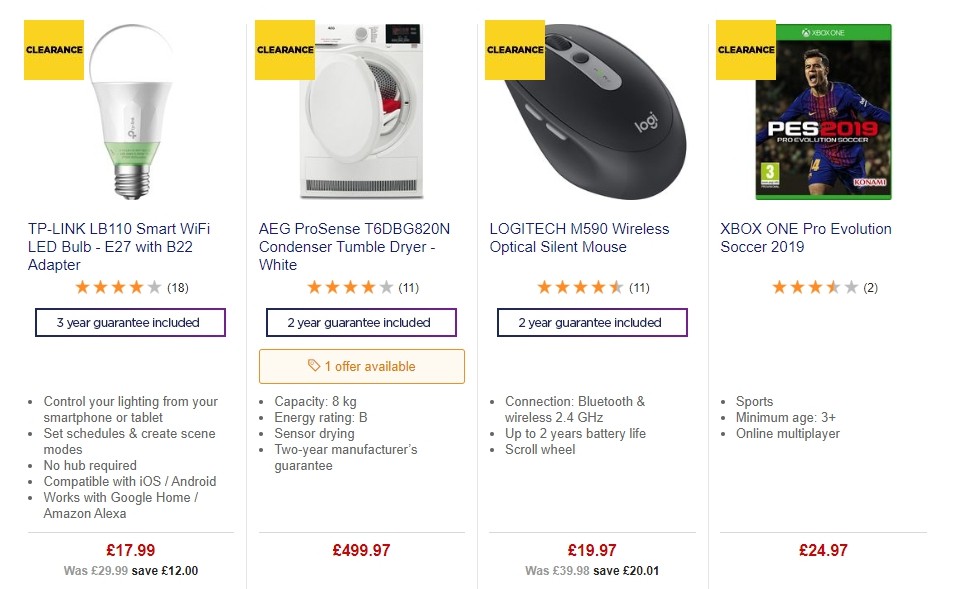 Currys Offers from 19 July