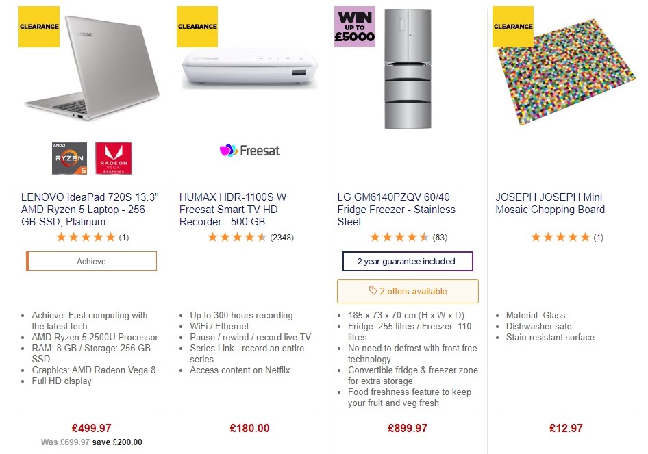 Currys Offers from 19 July