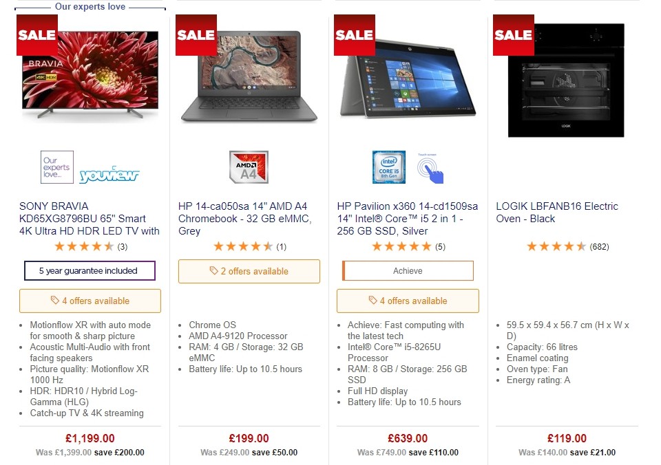 Currys Offers from 20 September