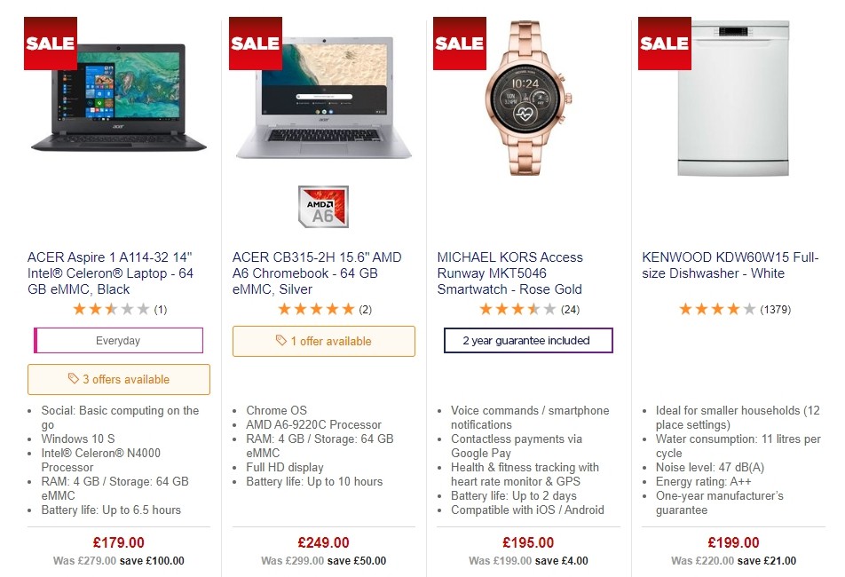 Currys Offers from 20 September