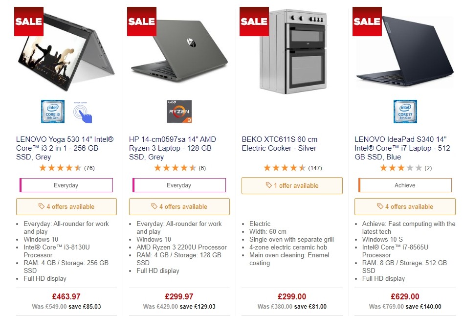 Currys Offers from 20 September