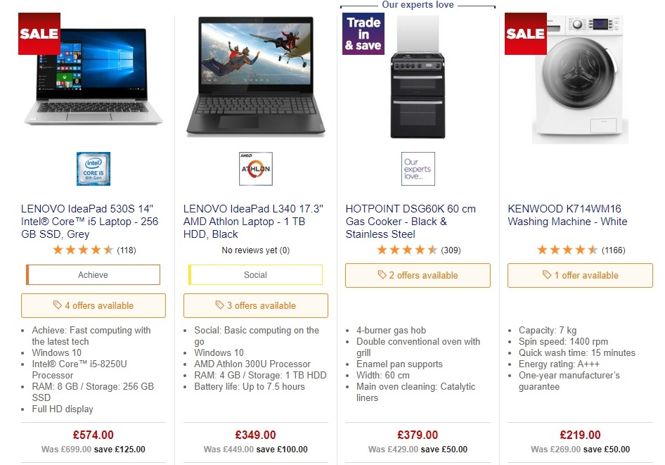 Currys Offers from 20 September