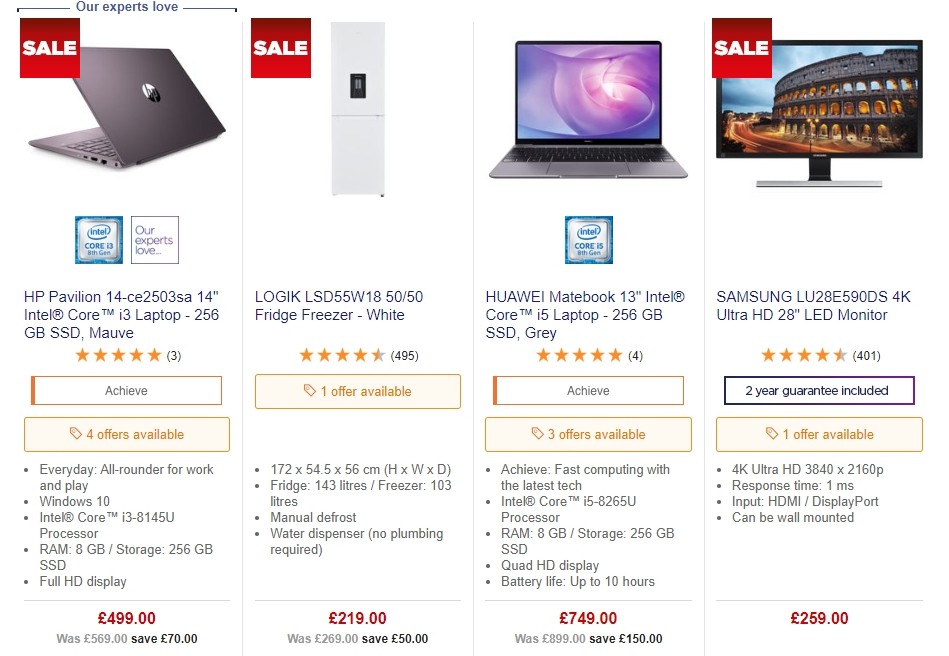 Currys Offers from 20 September