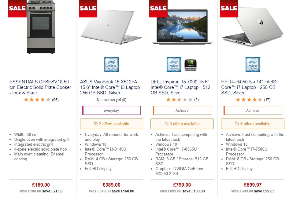 Currys Offers from 27 September