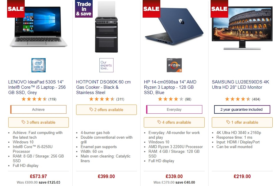 Currys Offers from 27 September