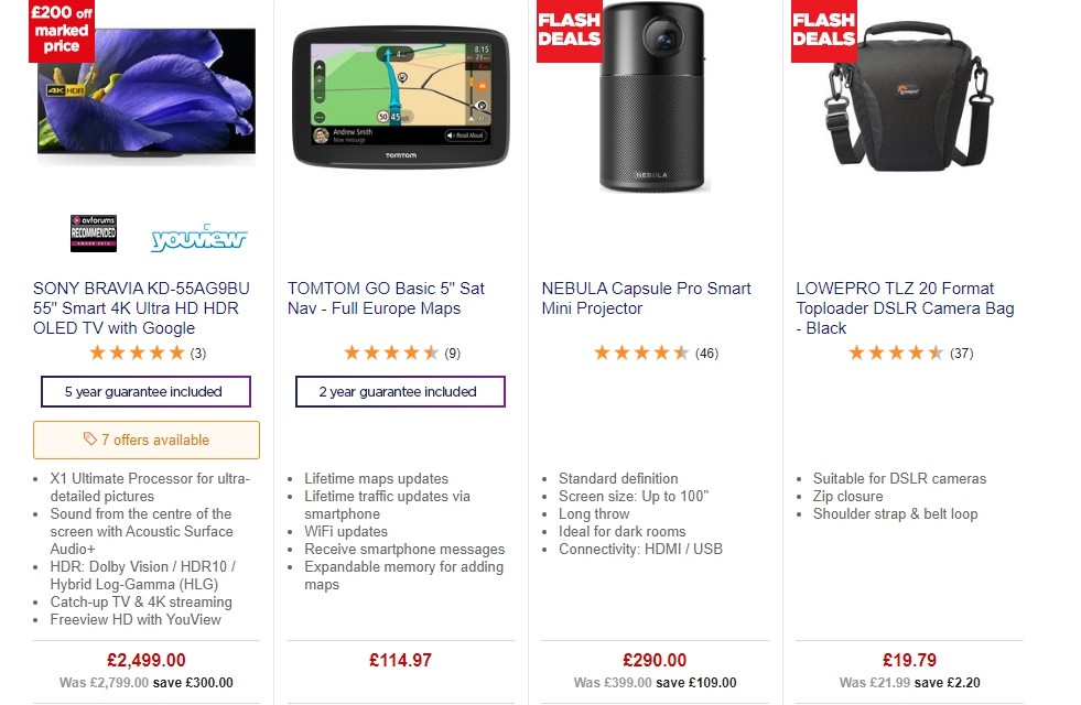 Currys Offers from 11 October