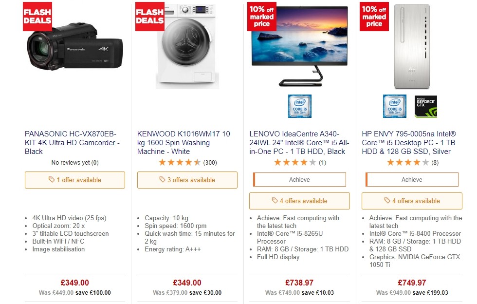 Currys Offers from 11 October