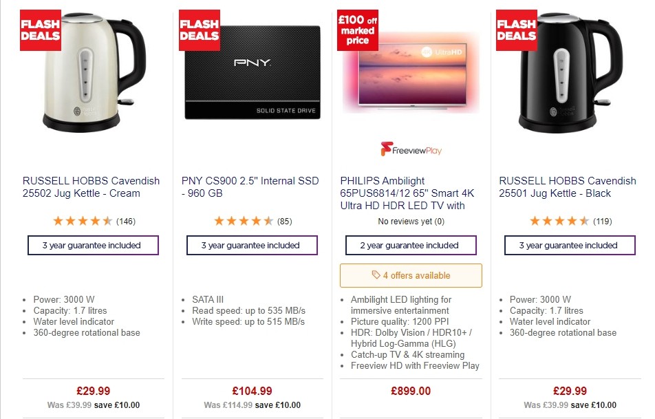 Currys Offers from 11 October