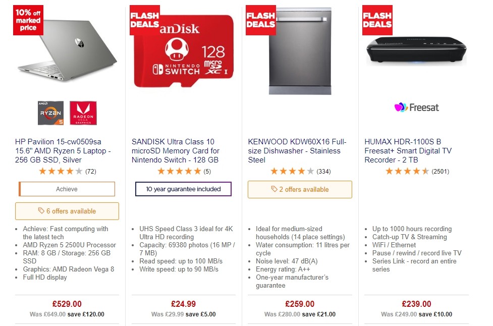 Currys Offers from 11 October