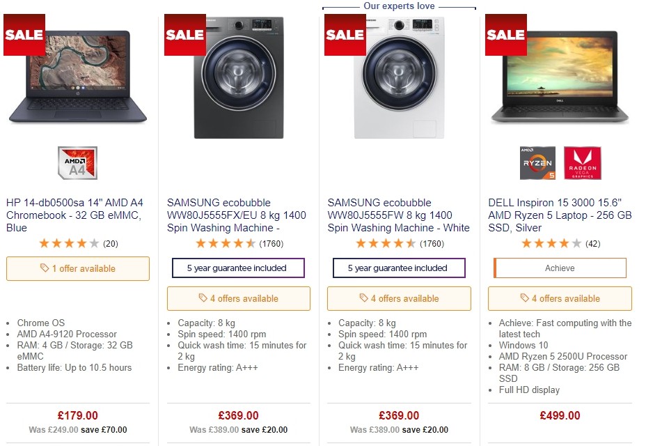 Currys Offers from 25 October