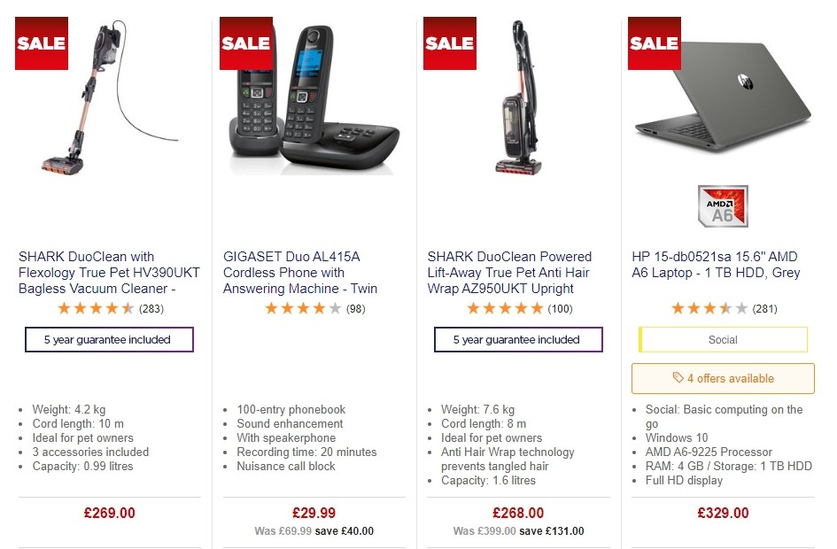 Currys Offers from 25 October