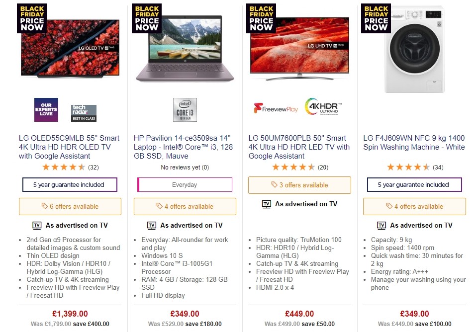 Currys Offers from 22 November