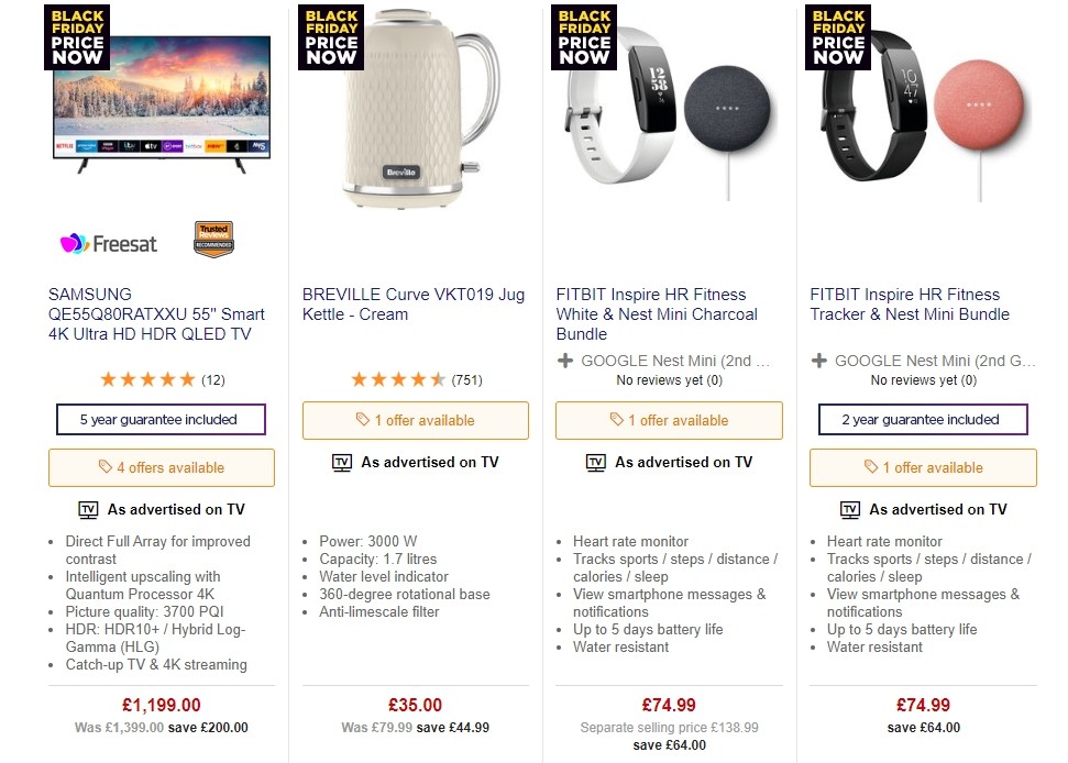 Currys Offers from 22 November