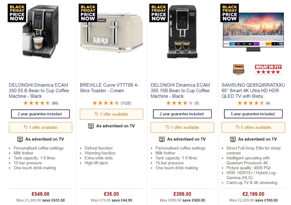 Currys Offers from 22 November