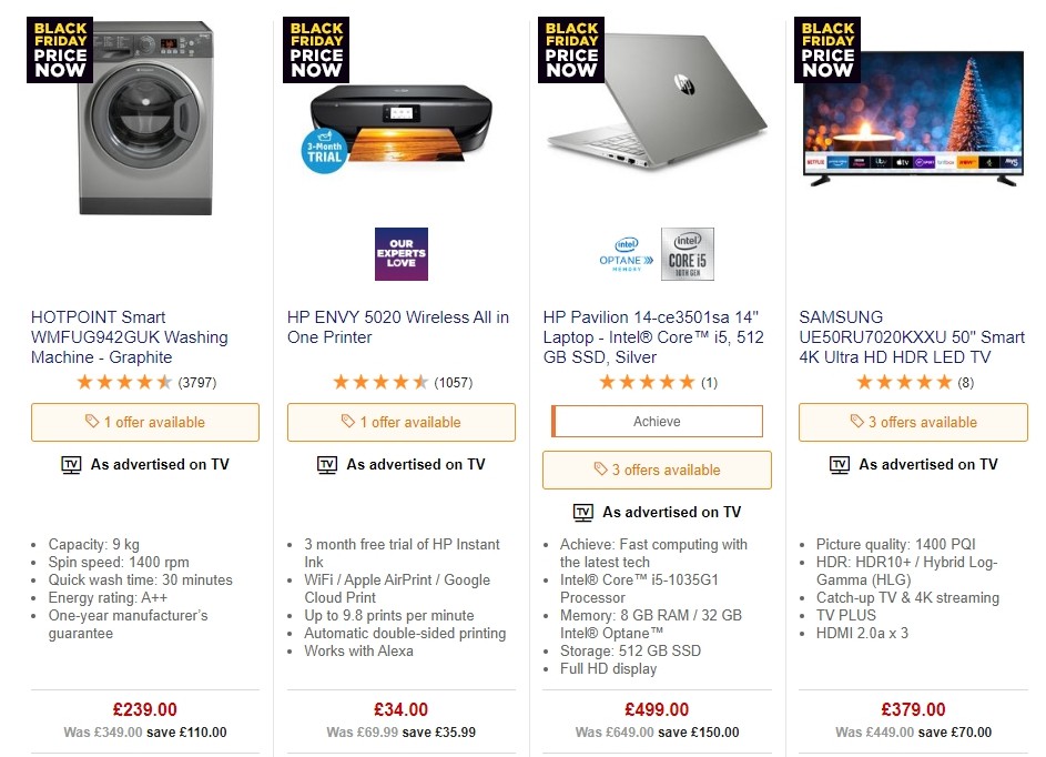 Currys Offers from 22 November