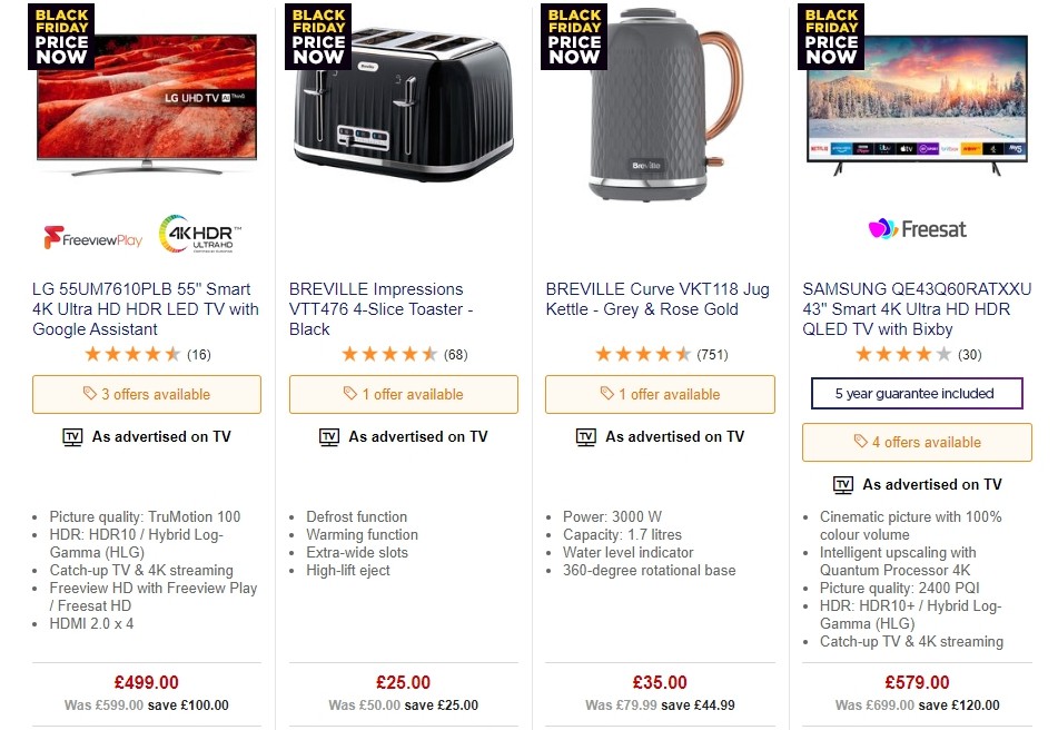 Currys Offers from 22 November