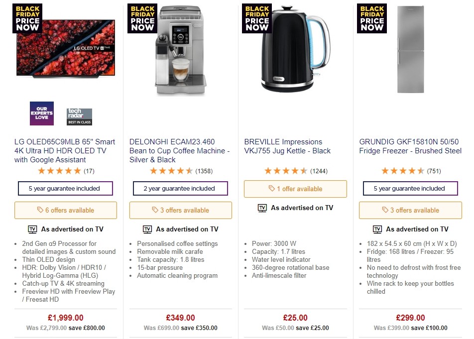 Currys Offers from 22 November