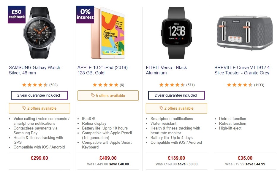 Currys Offers from 13 December