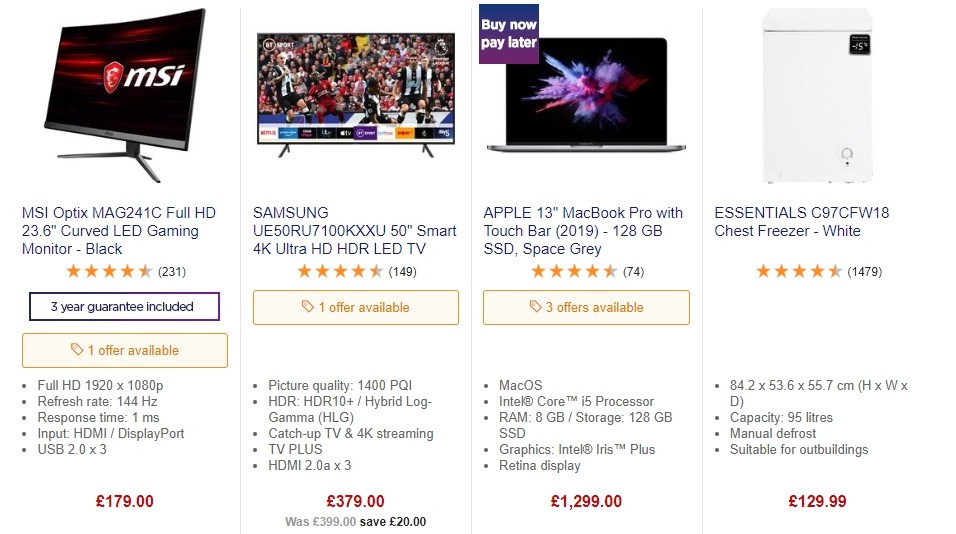 Currys Offers from 28 February