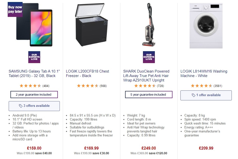 Currys Offers from 28 February