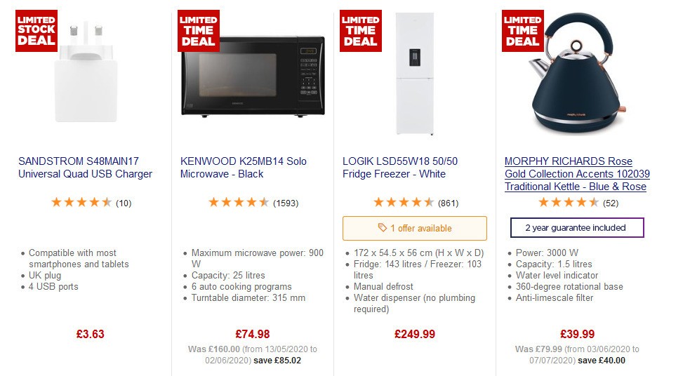 Currys Offers from 24 July