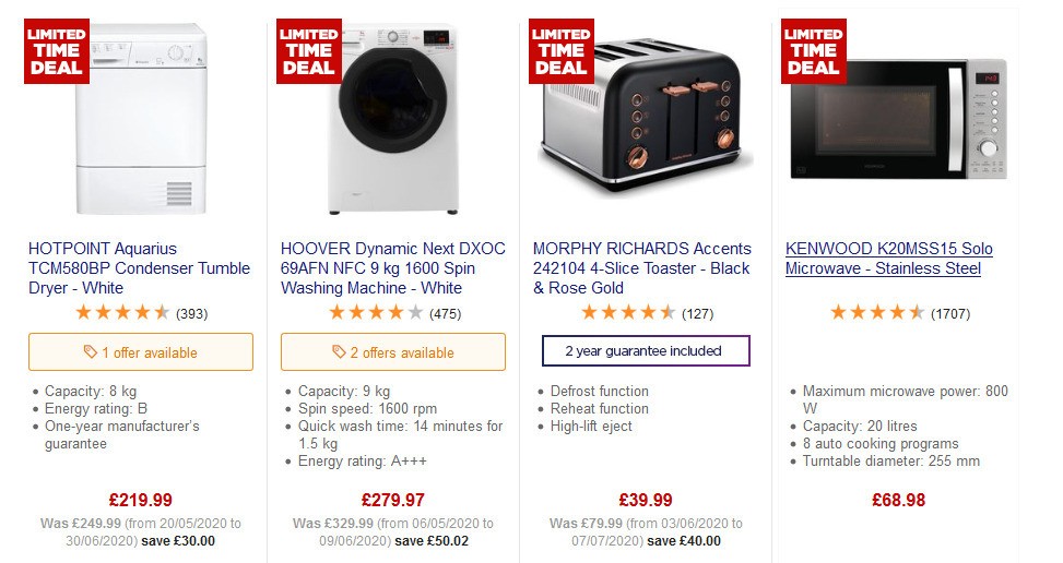 Currys Offers from 24 July