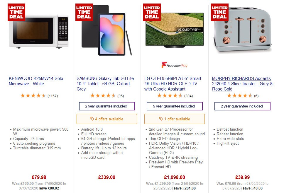 Currys Offers from 24 July