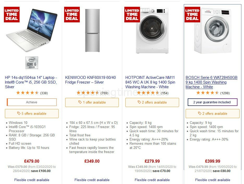 Currys Offers from 31 July