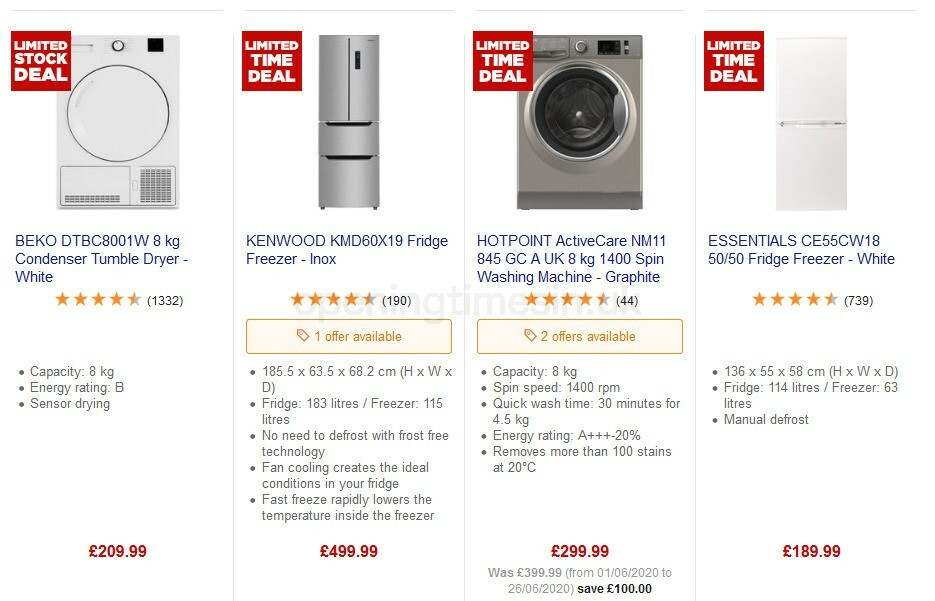 Currys Offers from 31 July