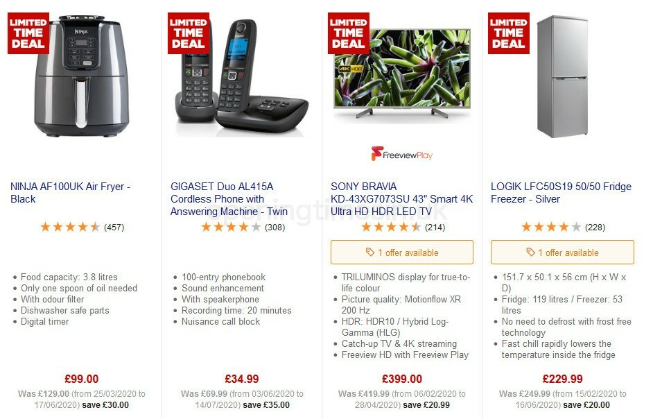 Currys Offers from 31 July