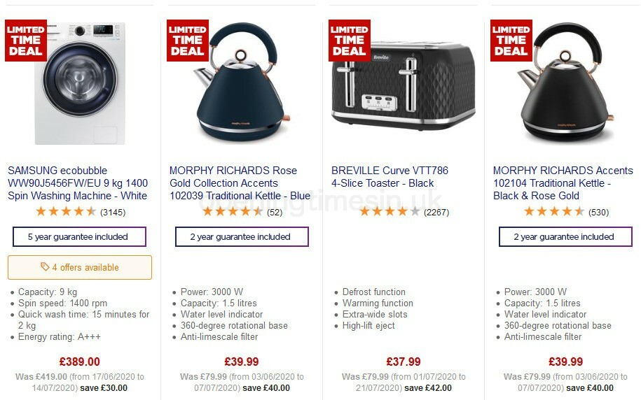 Currys Offers from 31 July