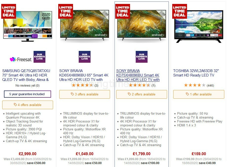 Currys Offers from 31 July