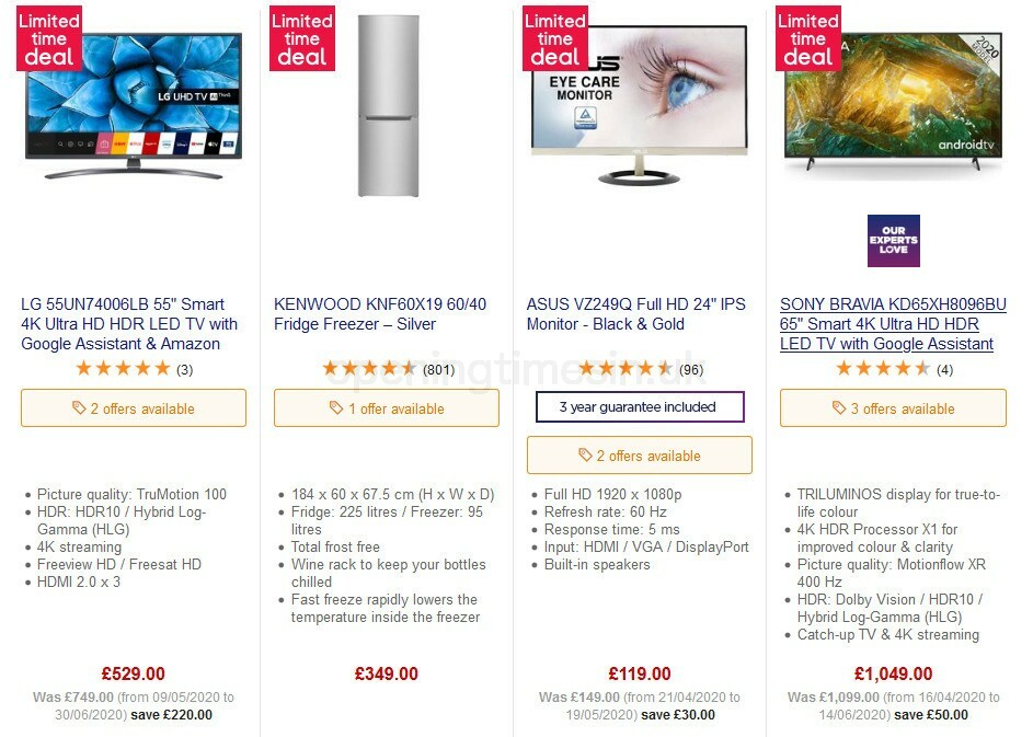 Currys Offers from 7 August