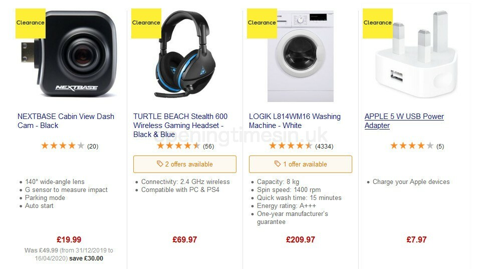 Currys Offers from 4 September