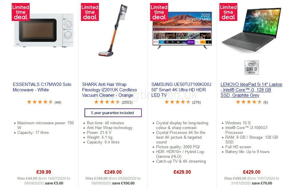 Currys Offers from 25 September