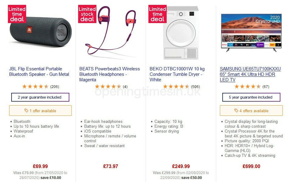 Currys Offers from 25 September