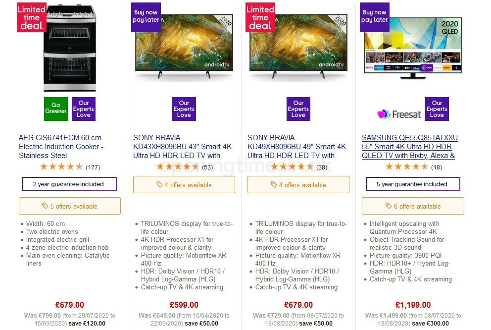 Currys Offers from 25 September