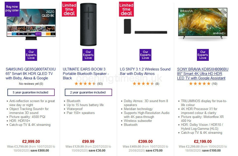 Currys Offers from 25 September