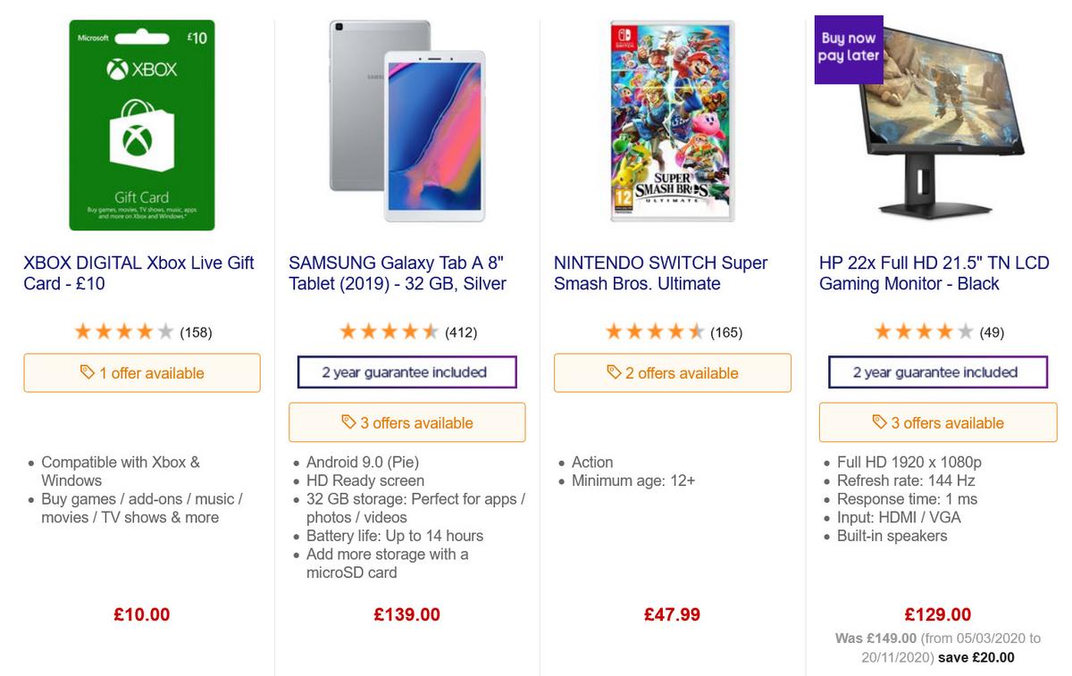 Currys Offers from 28 November