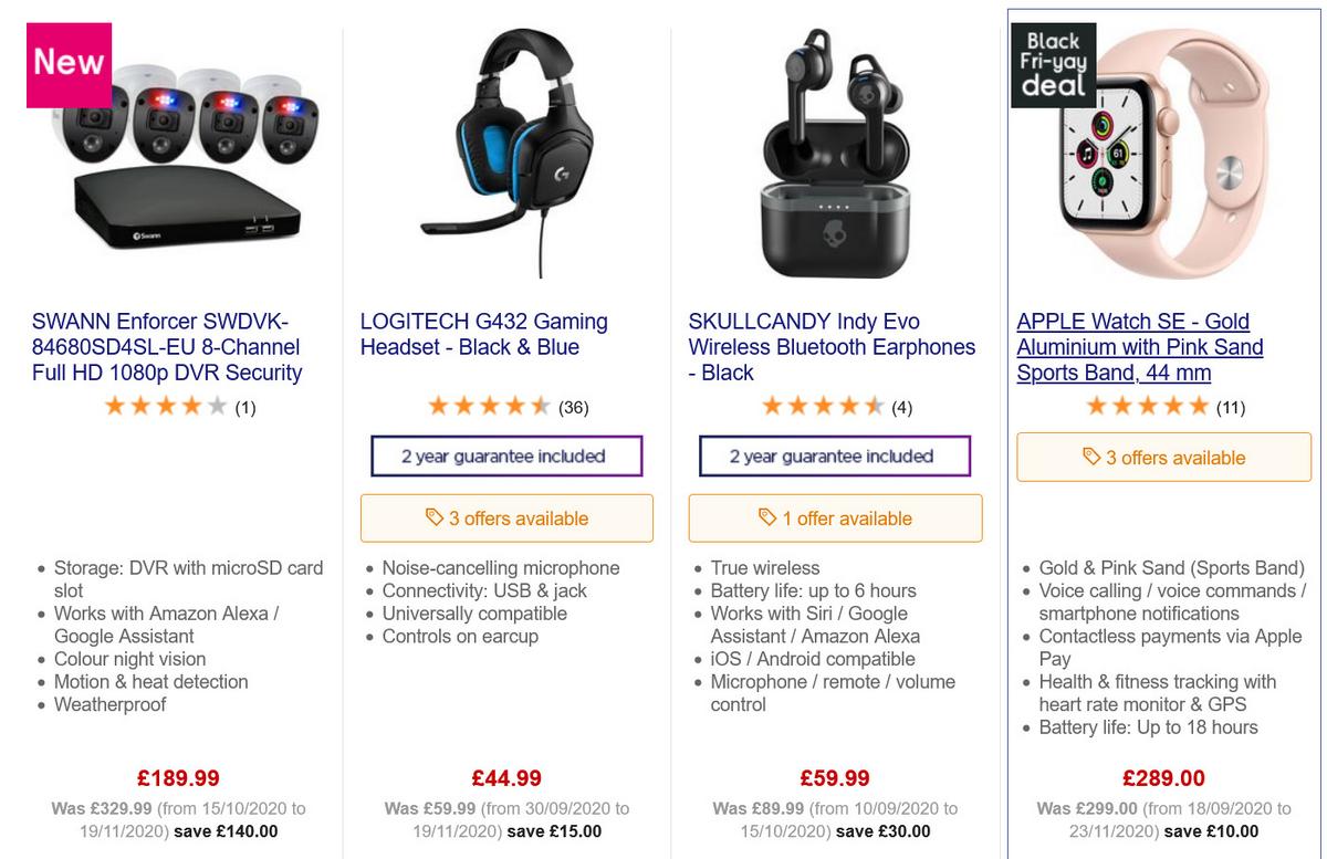 Currys Offers from 28 November