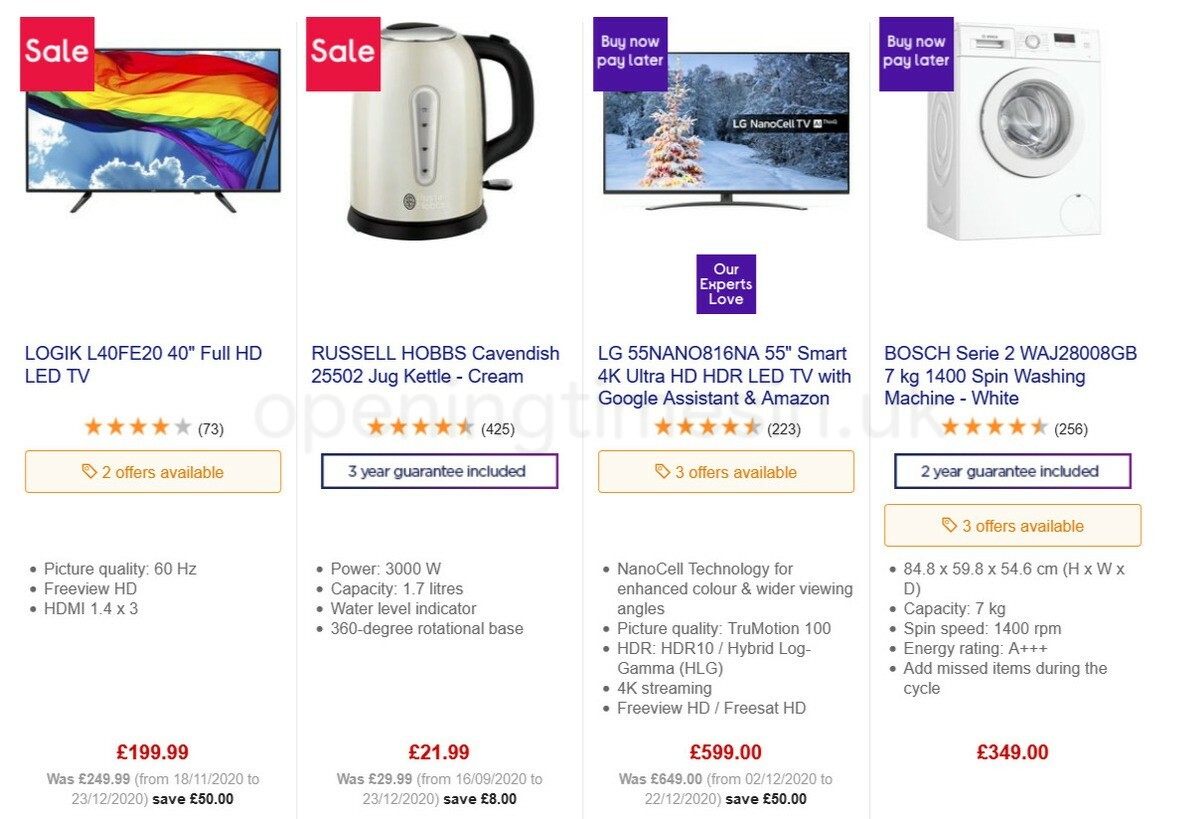 Currys Offers from 15 January