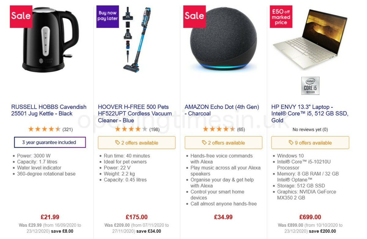 Currys Offers from 15 January