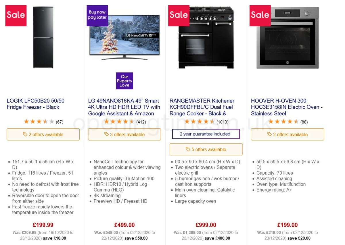 Currys Offers from 15 January