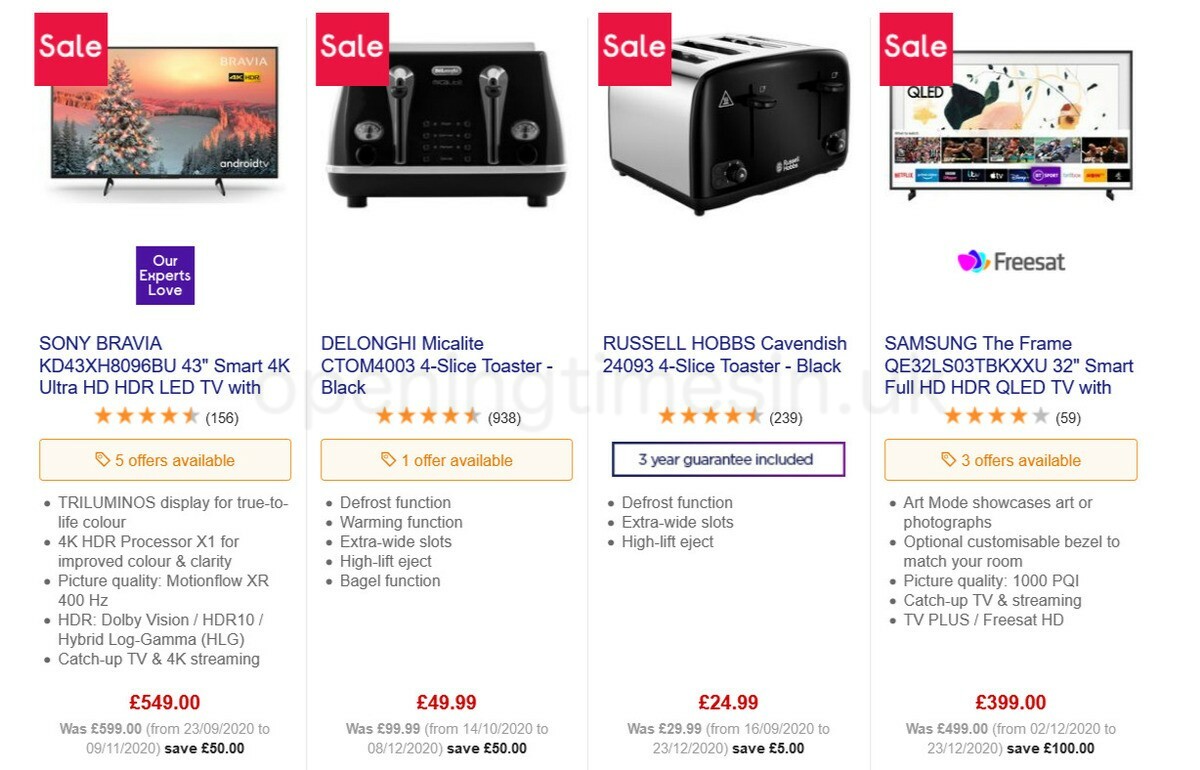 Currys Offers from 15 January