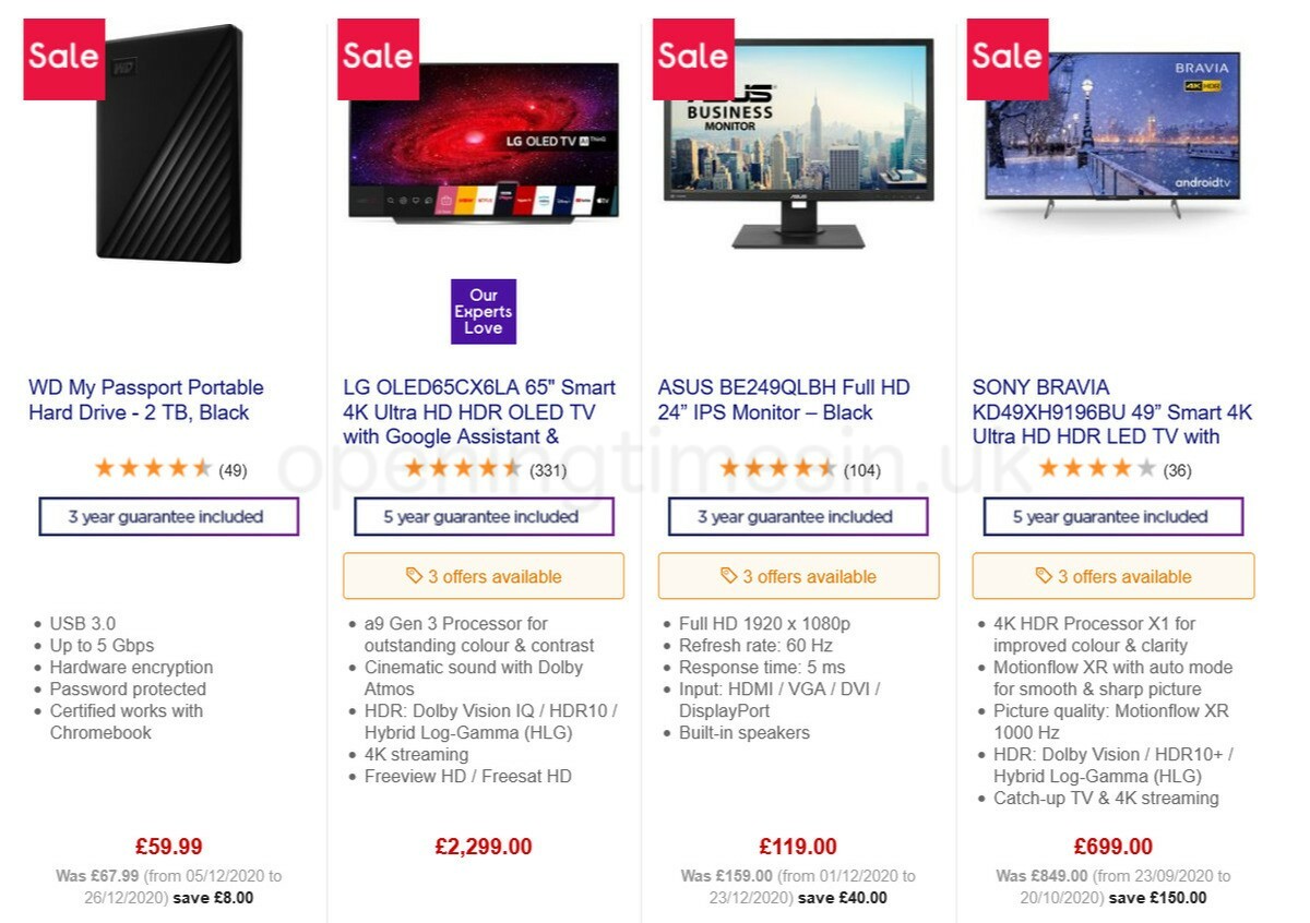 Currys Offers from 15 January