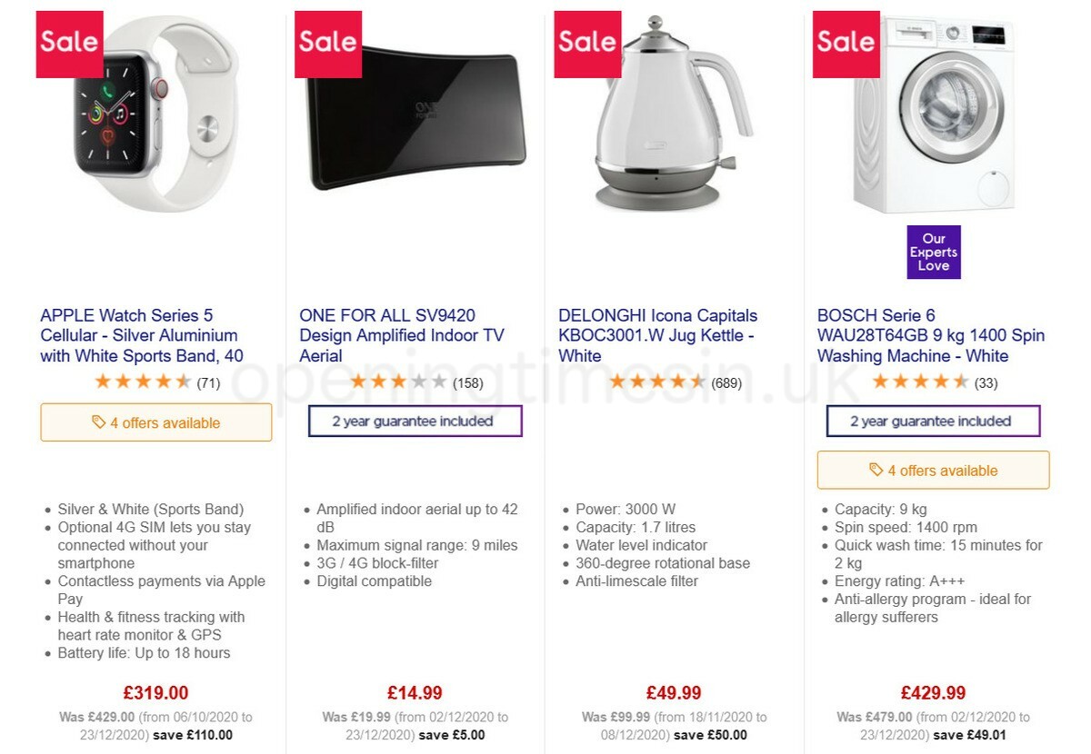 Currys Offers from 15 January